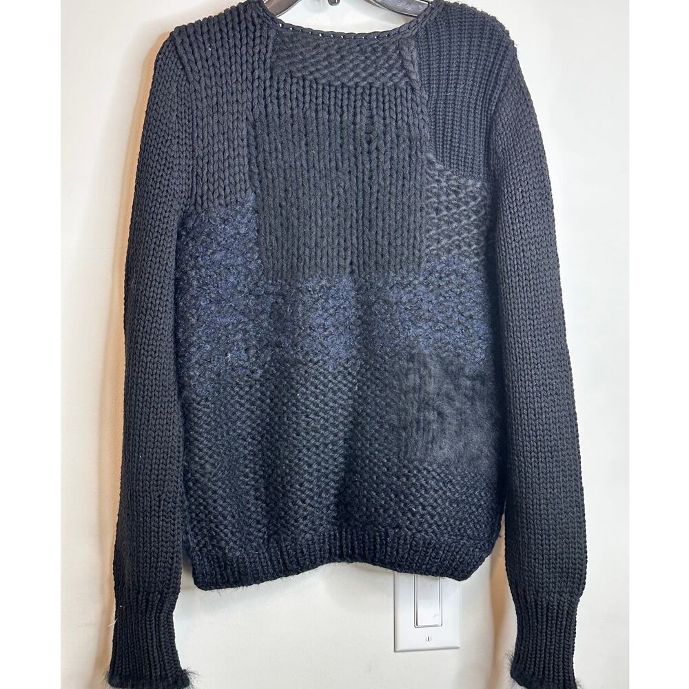 Helmut‎ Lang Patchwork Angora Sweater - image 2